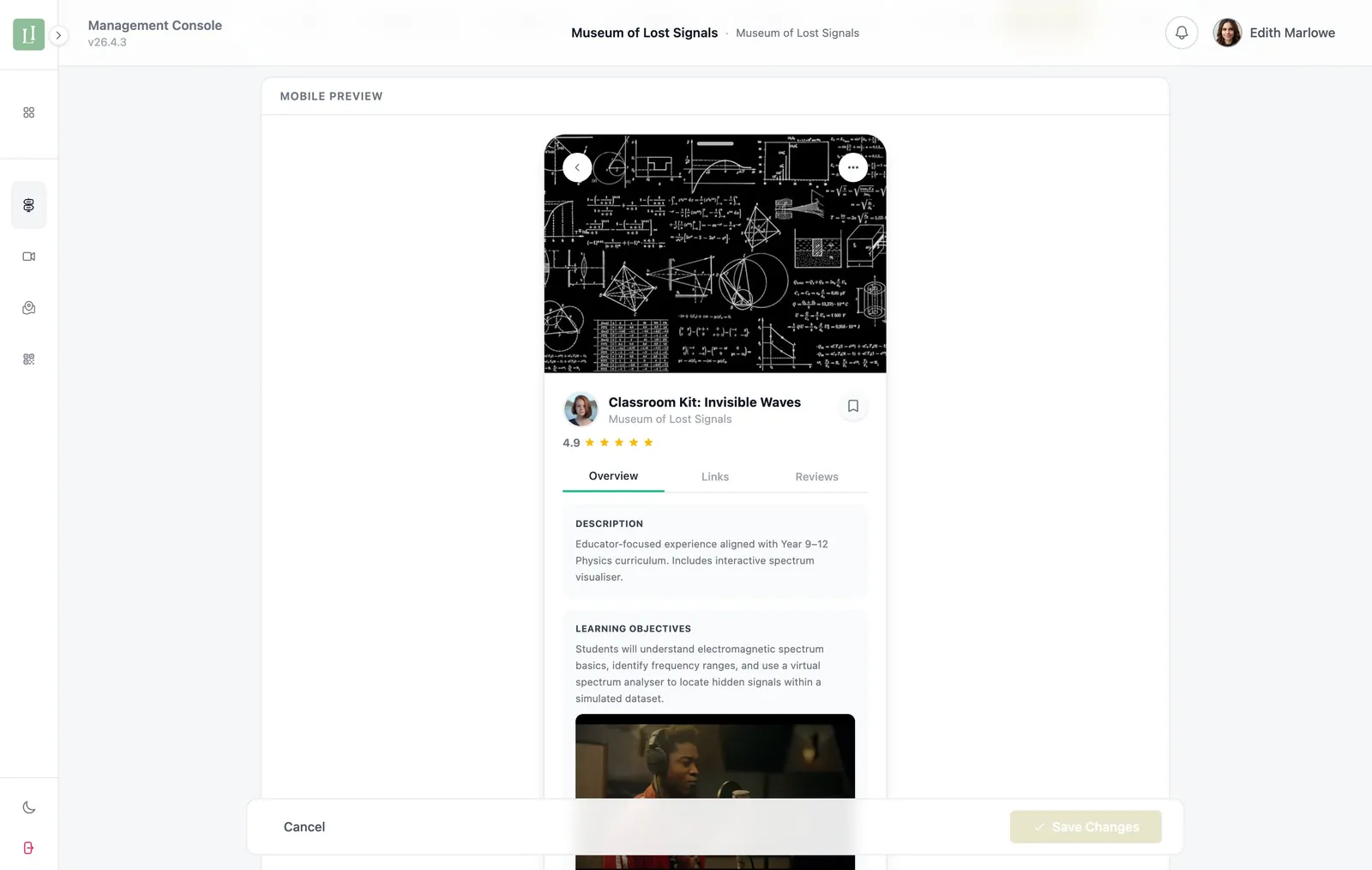Edit asset content view 3